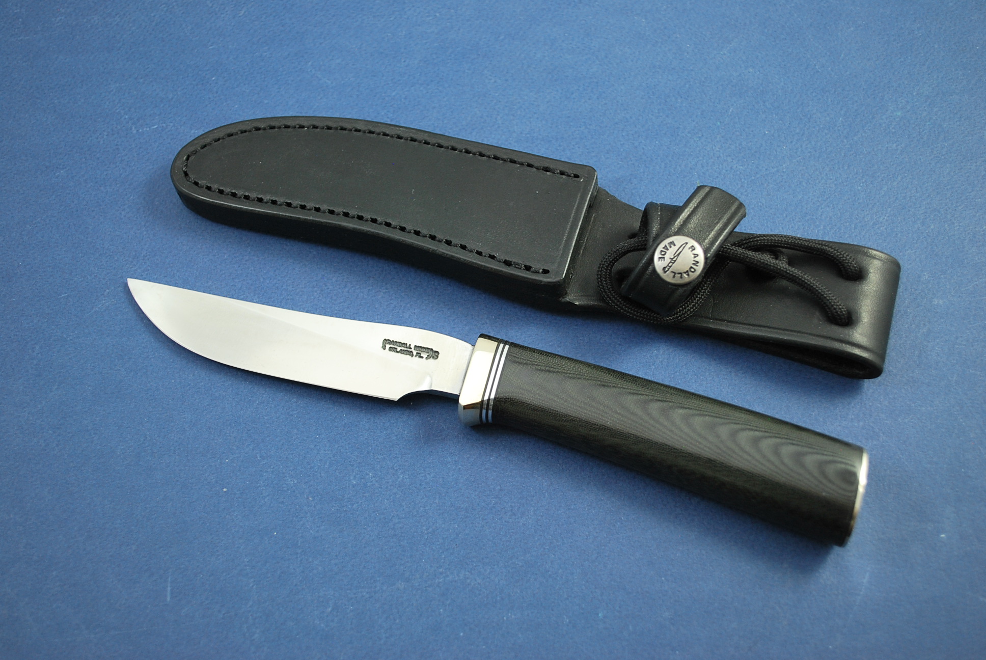 Randall 6 Steak and Utility Knife Black Micarta Handle<br />
